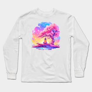 Solitude is bliss colorful Long Sleeve T-Shirt